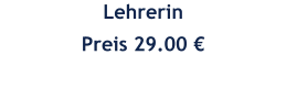 Lehrerin Preis 29.00 €